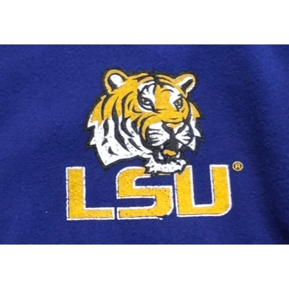 LSU Tigers Hooded Scarf Reversible Purple Gold Little Earth OSFA  Football Sport